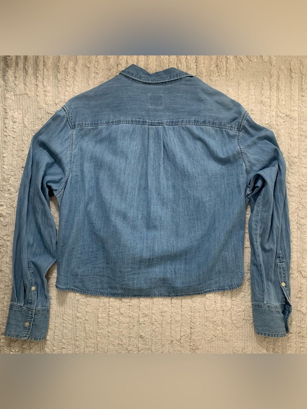 GAP Denim Crop Shirt - Picture 7 of 11